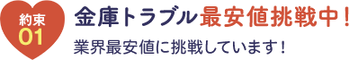 金庫トラブル最安値挑戦中。出張費コミの金額で最安値に挑戦